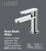 Builders Warehouse Lusso Roya Basin Mixer (304 Stainless Steel) 850021464 offer