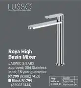 Builders Warehouse Lusso Roya High Basin Mixer (304 Stainless Steel) 850021453 offer