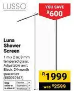 Builders Warehouse Lusso Luna Shower Screen 1m x 2m 850010167 offer