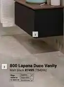 Builders Warehouse Lusso 800 Lapana Duco Vanity (Matt Black) 784096 offer