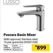 Builders Warehouse Lusso Pescara Basin Mixer 850021558 offer