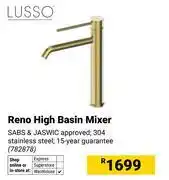 Builders Warehouse Lusso Reno High Basin Mixer 782878 offer