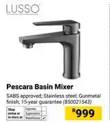 Builders Warehouse Lusso Pescara Basin Mixer 850021543 offer