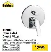 Builders Warehouse Builders Trend Concealed Divert Mixer 850021551 offer