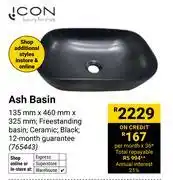 Builders Warehouse Icon Ash Basin 135mm x 460mm x 325mm (Black) 765443 offer