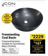Builders Warehouse Freestanding Coal Basin (Black) 765445 offer