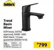 Builders Warehouse Builders Trend Basin Mixer 850021618 offer
