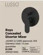 Builders Warehouse Lusso Roya Concealed Diverter Mixer (304 Stainless Steel) 850021406 offer