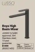 Builders Warehouse Lusso Roya High Basin Mixer (304 Stainless Steel) 850021403 offer