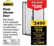 Builders Warehouse Builders Pivot Shower Door 760265 offer
