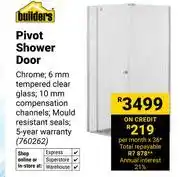 Builders Warehouse Builders Pivot Shower Door 760262 offer