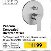 Builders Warehouse Lusso Pescara Concealed Diverter Mixer 850021565 offer