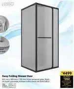 Builders Warehouse Lusso Sway Folding Shower Door 900mm x 900mm x 1.85mm 850024822 offer