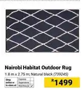 Builders Warehouse Nairobi Habitat Outdoor Rug 1.8m x 2.75m 739245 offer