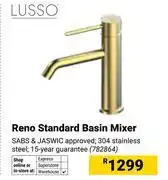 Builders Warehouse Lusso Reno Standard Basin Mixer 782864 offer