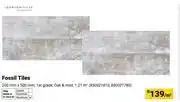 Builders Warehouse Fossil Tiles 250mm x 500mm 850021810, 850021780-Per sqm offer