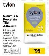 Builders Warehouse Tylon Ceramic & Porcelain Tile Adhesive 850000425 offer