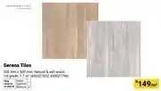 Builders Warehouse Serena Tiles 500mm x 500mm 850021822, 850021796-Per Sqm offer