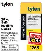 Builders Warehouse Tylon 20Kg Self Levelling Screed https://www.builders.co.za/Tiles-and-Flooring/Tiles-Accessories/Til offer