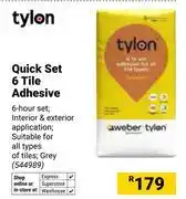Builders Warehouse Tylon Quick Set 6 Tile Adhesive 544989 offer