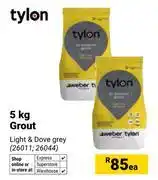 Builders Warehouse Tylon 5Kg Grout 26011, 26044 offer