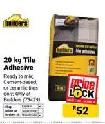 Builders Warehouse Builders 20Kg Tile Adhesive 73429 offer