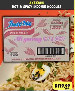 Die Visfabriek Indomie hot & spicy noodles offer