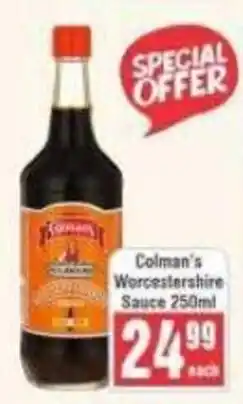Frontline Colman's Worcestershire Sauce offer