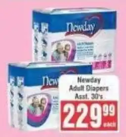 Frontline Newday Adult Diapers Assorted offer