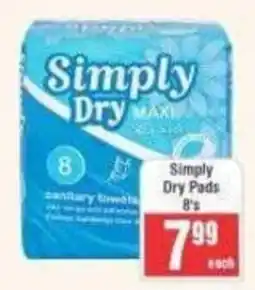 Frontline Simply Dry Pads offer
