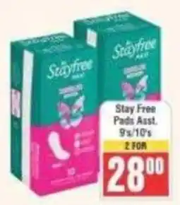 Frontline Stayfree Pads Assorted offer