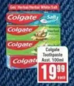 Frontline Colgate Toothpaste Assorted offer