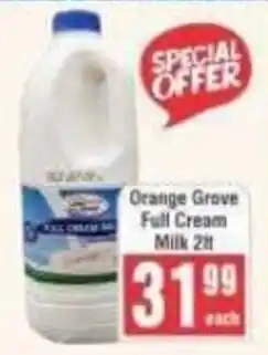 Frontline Orange Grove Full Cream Milk offer