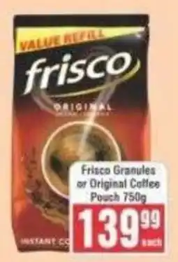 Frontline Frisco Granules or Original Coffee offer