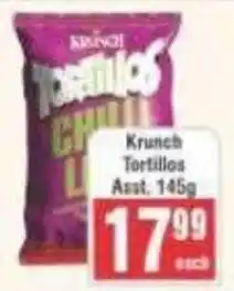 Frontline Krunch Tortillas offer