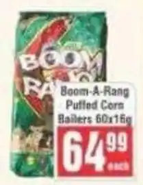 Frontline Boom-A-Rang Puffed Corn Bailers offer