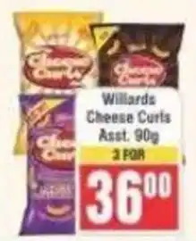 Frontline Willards Cheese Curls Assorted offer