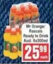 Frontline Mr Orange/Rascals Ready to Drink offer