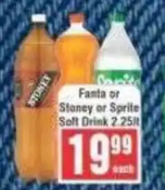 Frontline Fanta or Stonely or Sprite Soft Drink offer