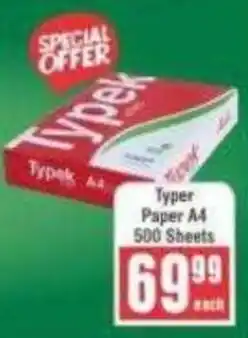 Frontline Typek Paper A4 offer