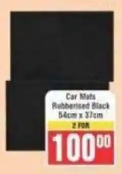 Frontline Car Mats Rubberised Black offer