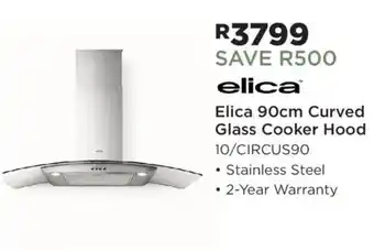 Elica 90cm Curved Glass Cooker Hood