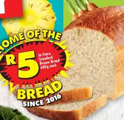 Shoprite In-Store Standard Brown Bread offer