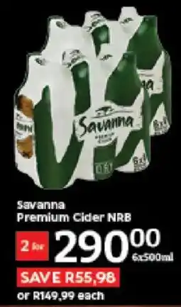 Oxford Freshmarket Savanna Premium Cider NRB offer