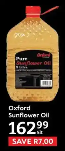 Oxford Freshmarket Oxford Sunflower Oil offer
