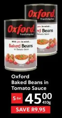 Oxford Freshmarket Oxford Baked Beans in Tomato Sauce offer