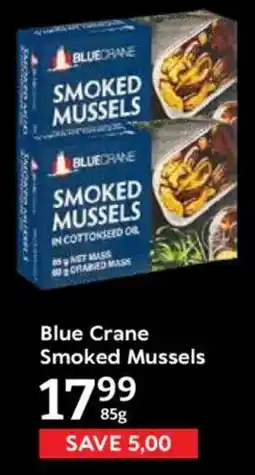 Oxford Freshmarket Blue Crane Smoked Mussels offer