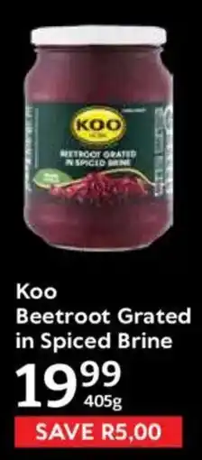 Oxford Freshmarket Koo Beetroot Grated in Spiced Brine offer