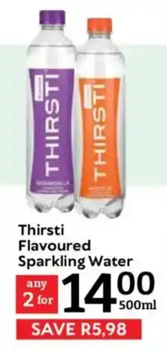 Oxford Freshmarket Thirsti Flavoured Sparkling Water offer