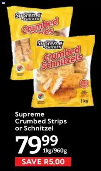 Oxford Freshmarket Supreme Crumbed Strips or Schnitzel offer